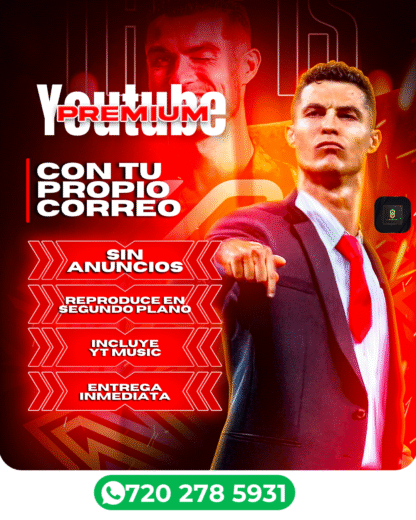 YouTube Premium precio con MasterStream